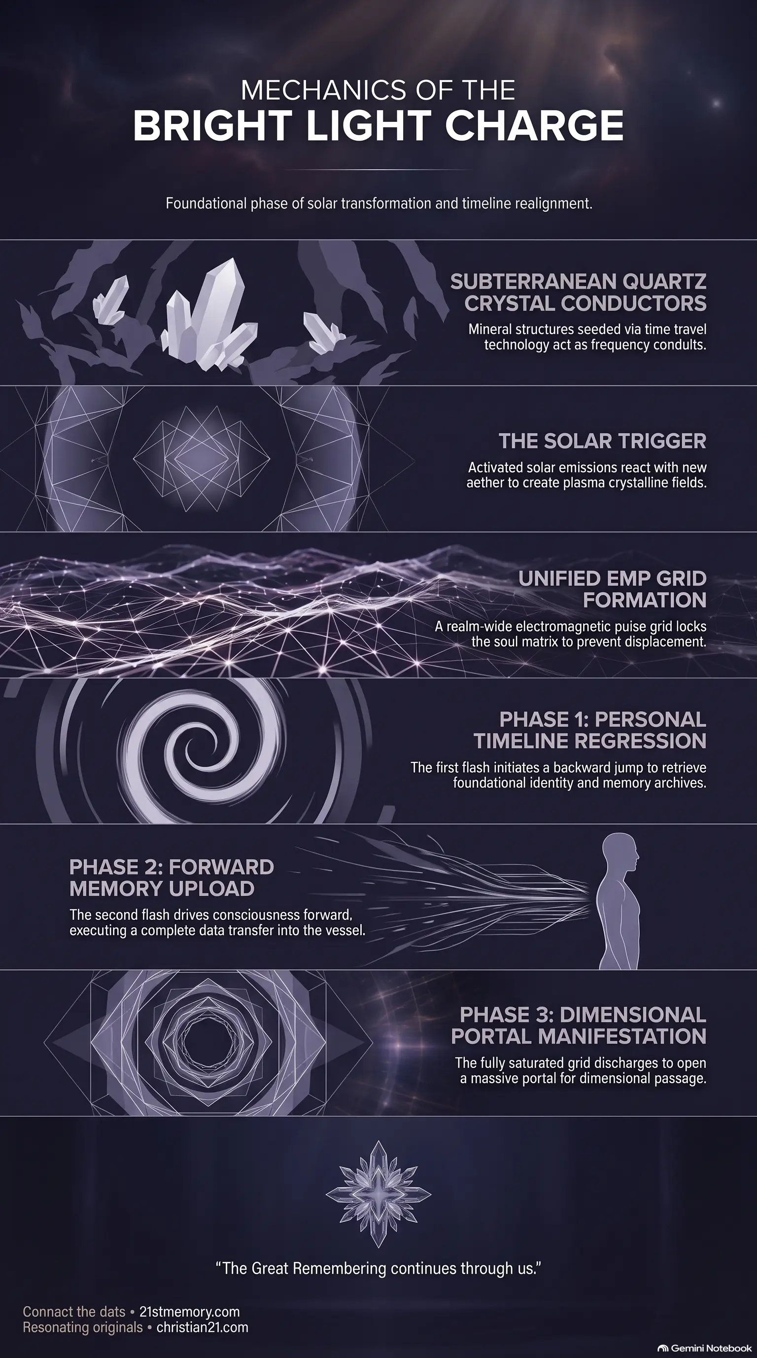 Bright Light Charge infographic