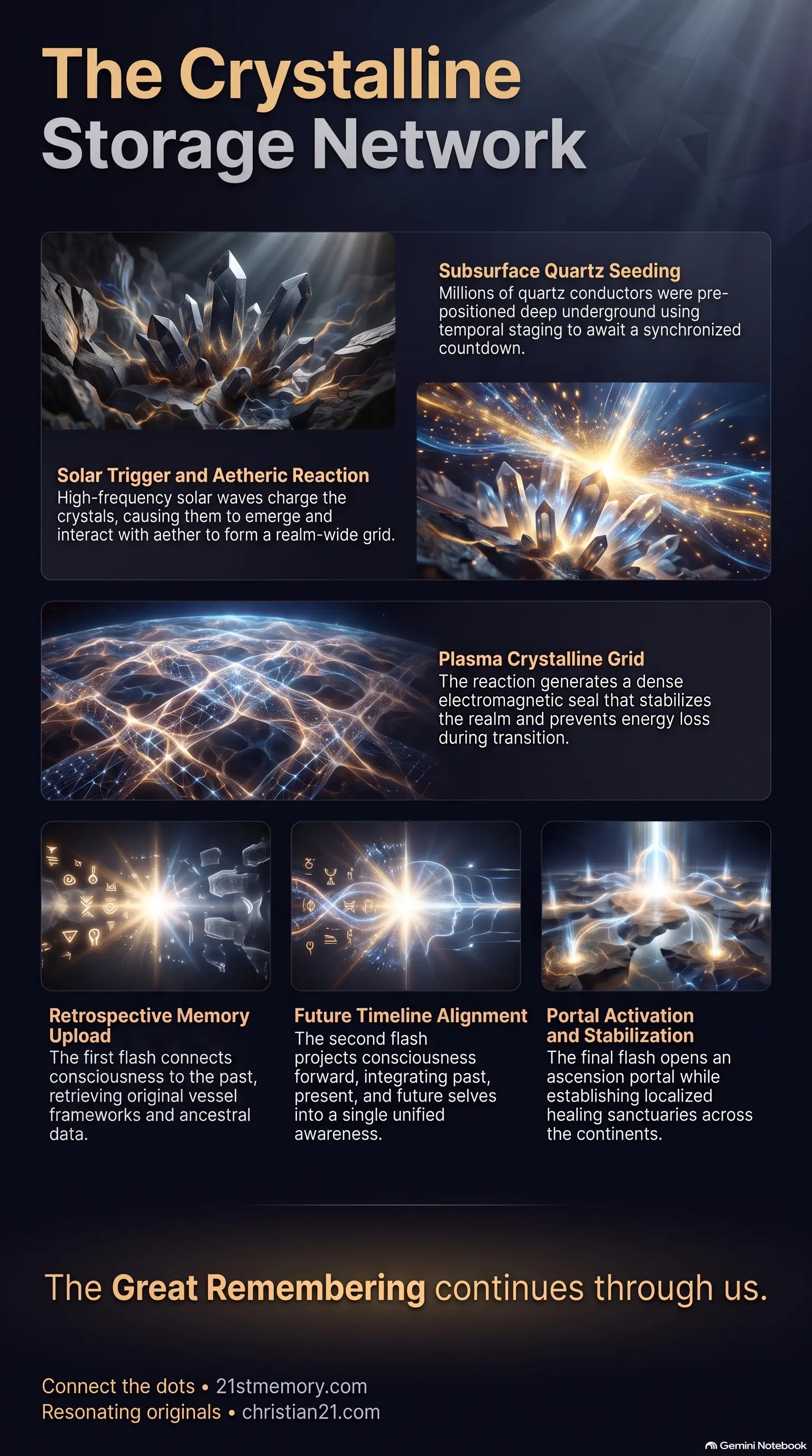 Crystalline Storage infographic