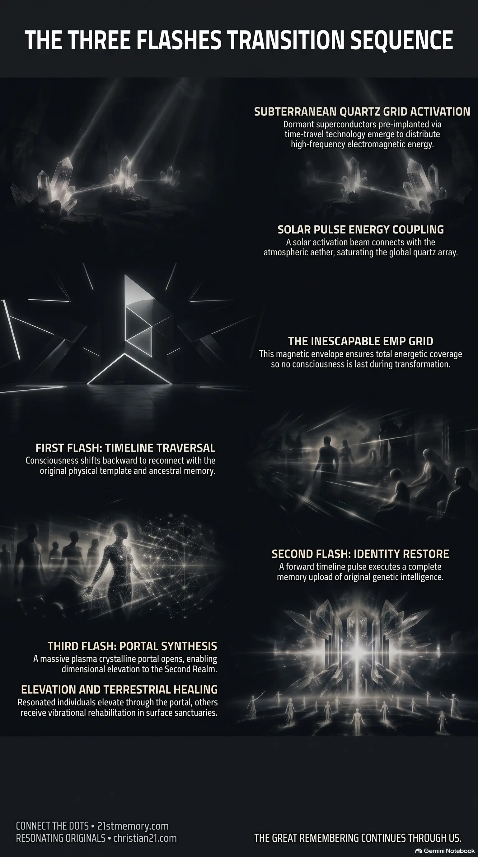 The Three Flashes infographic
