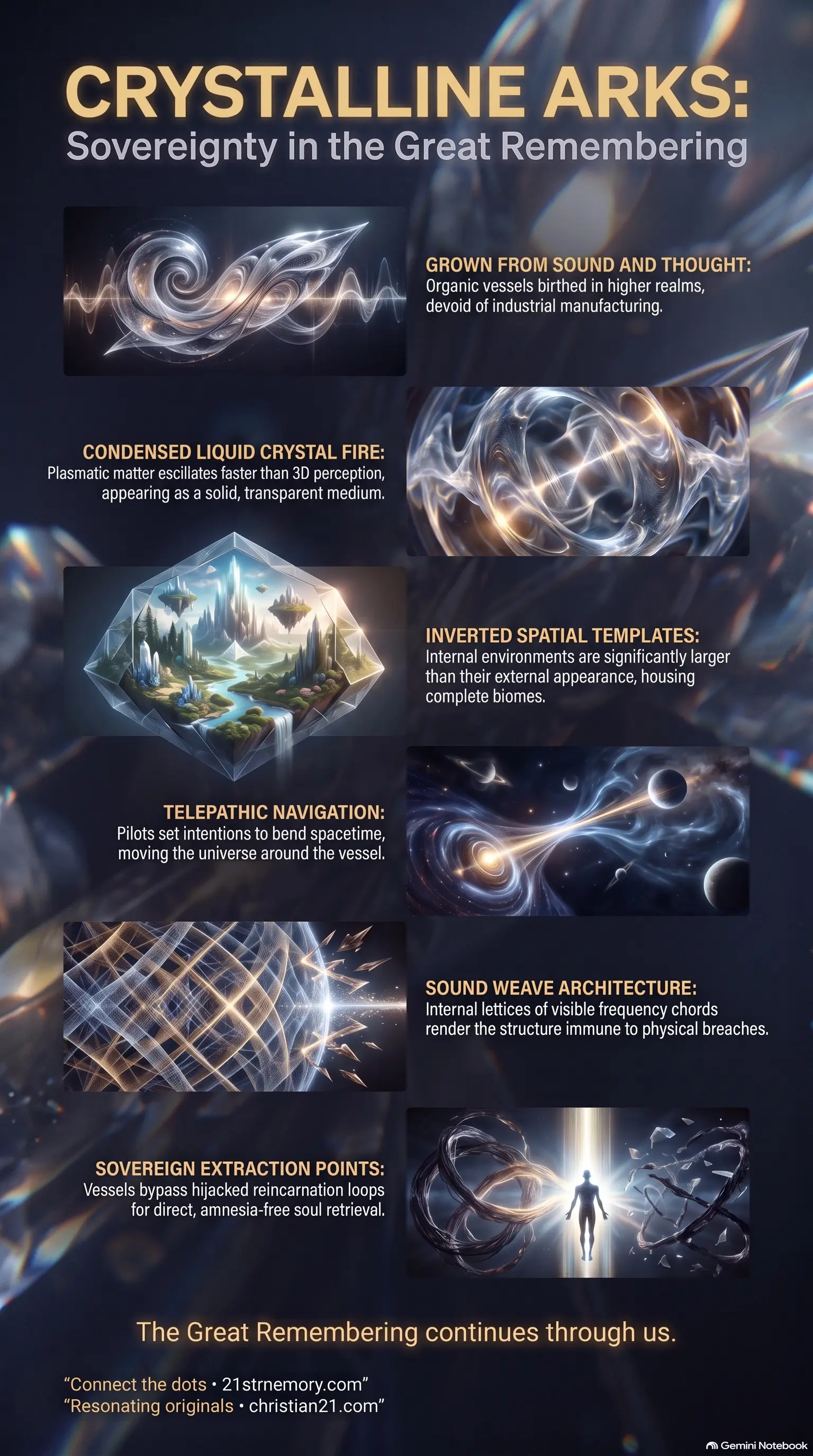 Crystalline Arks infographic