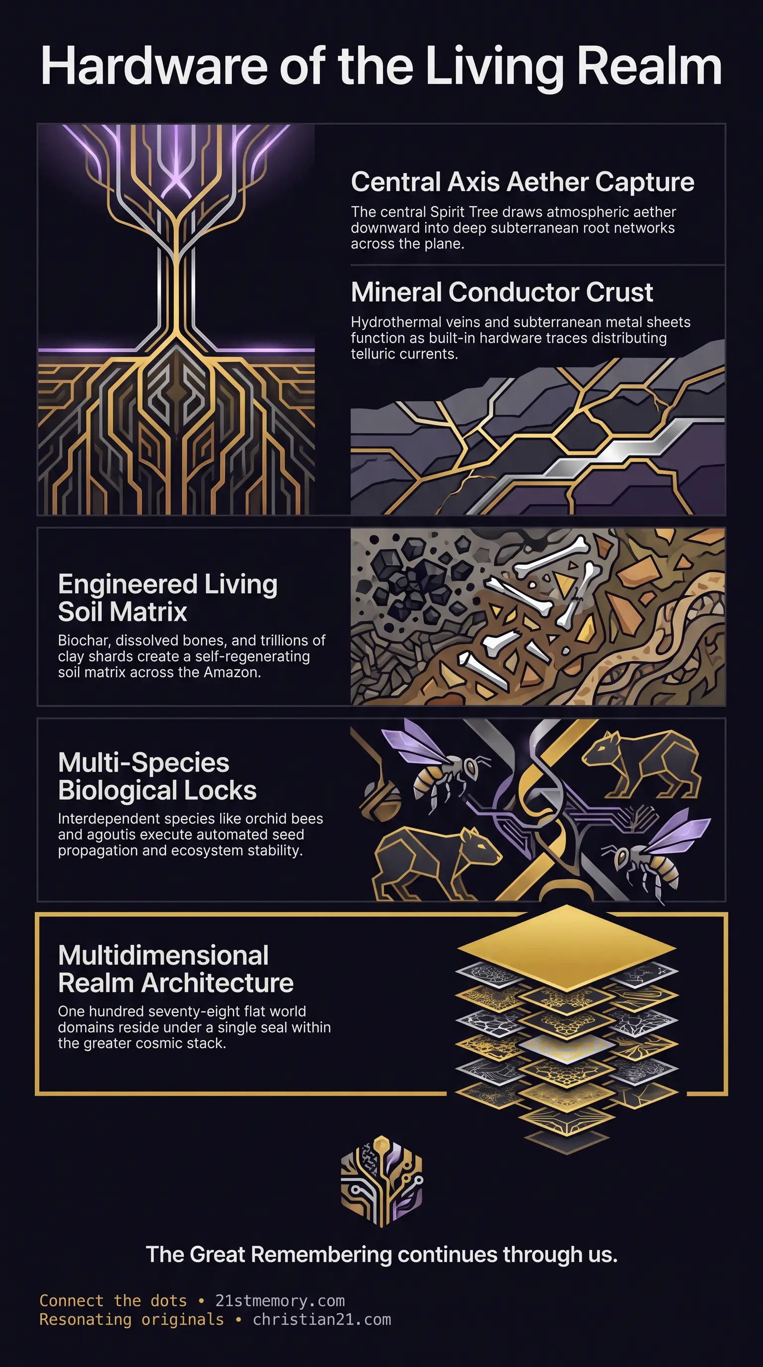 Organic Circuitboard infographic