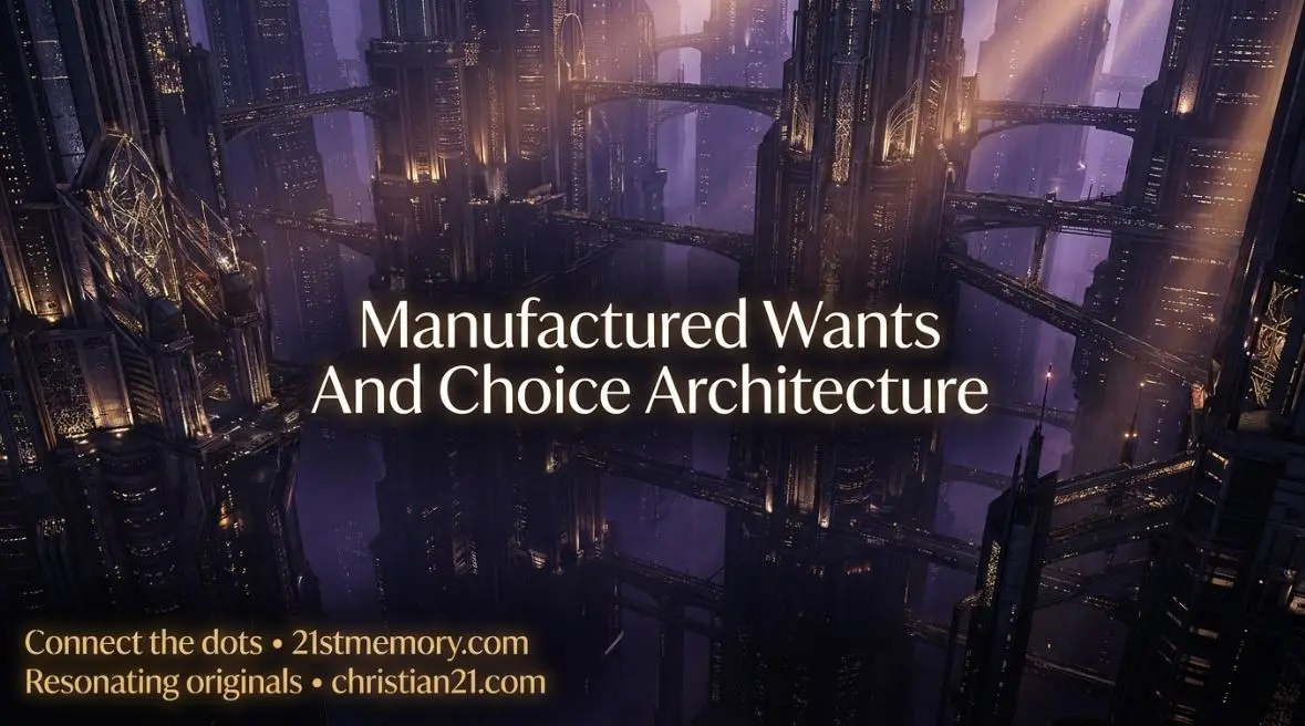 Slide deck preview — Manufactured Wants